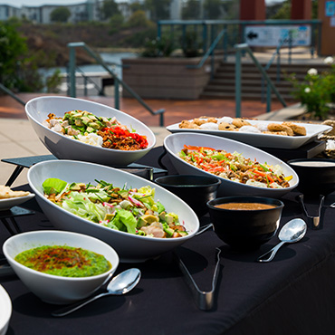 Salad buffet at a lunch